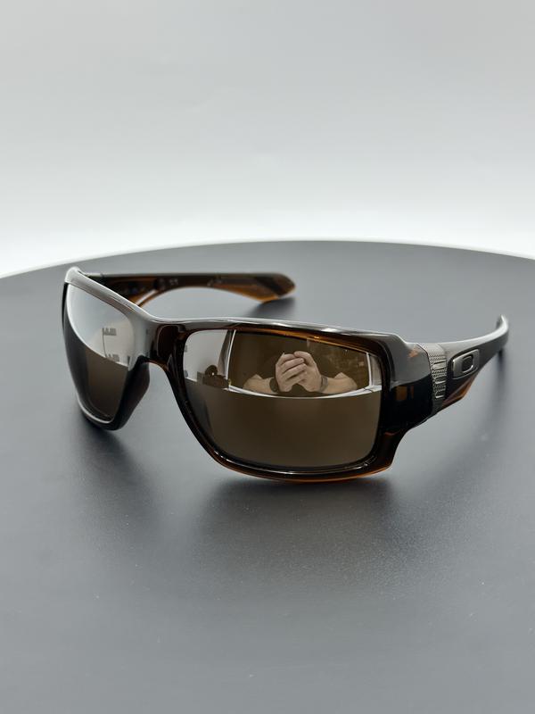 Oakley Big Taco Sunglasses Polished Rootbeer Tungsten Iridium Lens